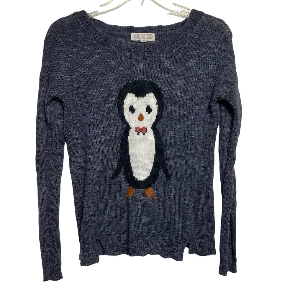Pink Rose Penguin Sweater S (2619)